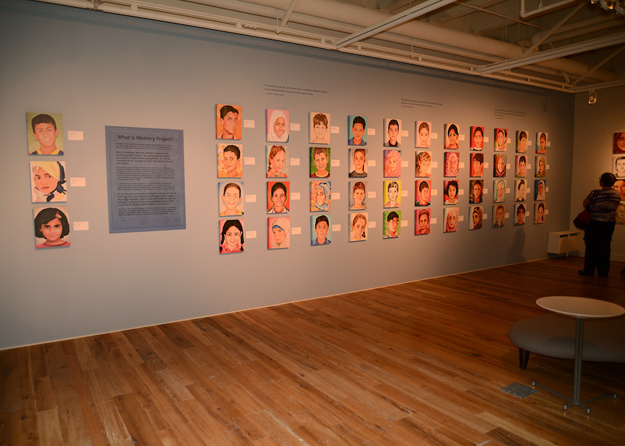 The Memory Project art display, University of Wisconsin